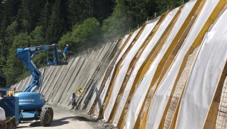 Steinschlichtung Großarler Landesstraße
