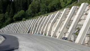 Steinschlichtung Großarler Landesstraße